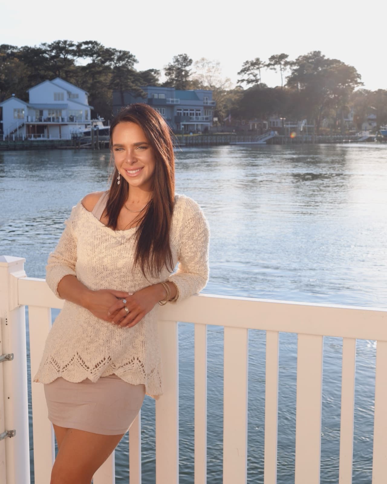 Sadie Arseneault on the waterfront in Hampton Roads