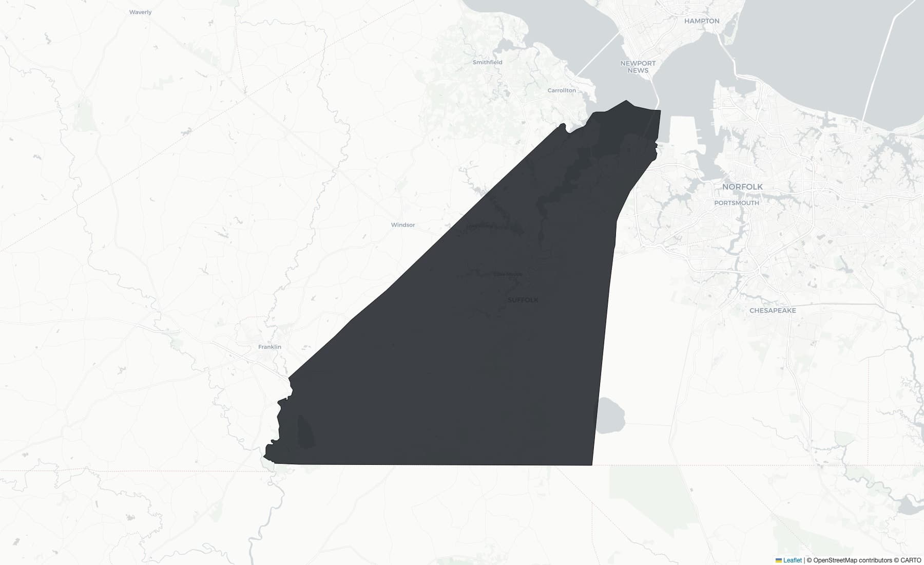 Map of Suffolk