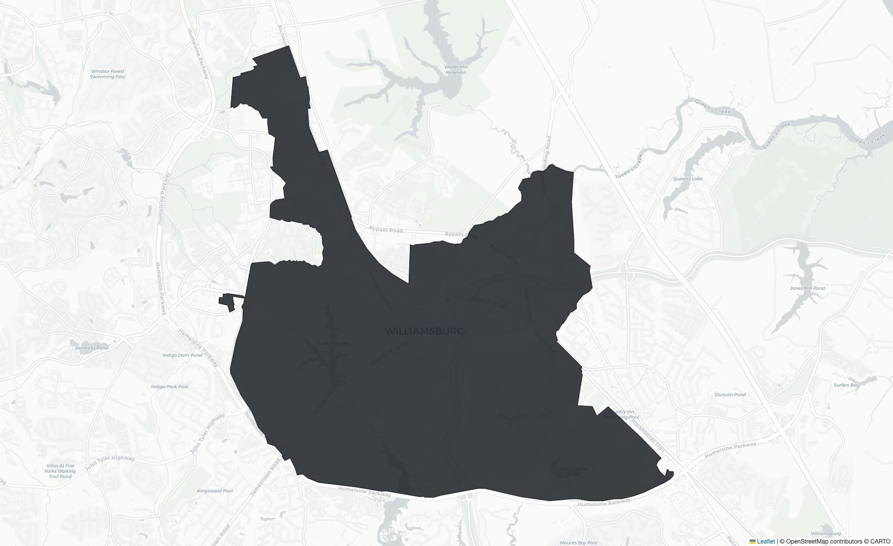 Map of Williamsburg